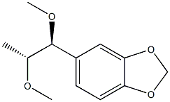 5-[(1S,2R)-1,2-Dimethoxypropyl]-1,3-benzodioxole,,结构式