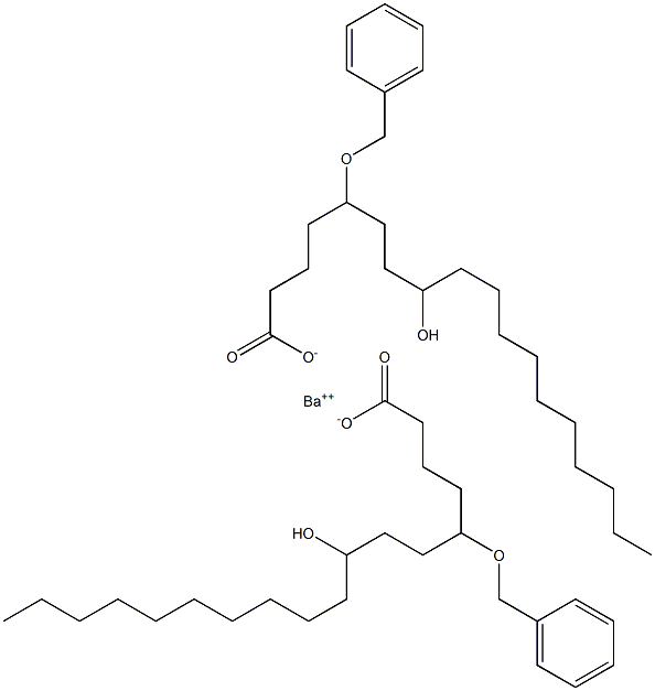 Bis(5-benzyloxy-8-hydroxystearic acid)barium salt