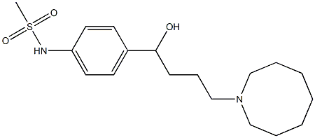 4-(1-Azacyclooctan-1-yl)-1-(4-methylsulfonylaminophenyl)-1-butanol