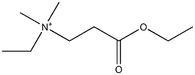 [2-(Ethoxycarbonyl)ethyl]ethyldimethylaminium,,结构式