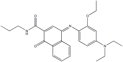 N-Propyl-4-[[2-ethoxy-4-(diethylamino)phenyl]imino]-1-oxo-1,4-dihydronaphthalene-2-carboxamide