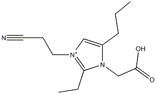 3-(2-Cyanoethyl)-2-ethyl-5-propyl-1-(carboxymethyl)-1H-imidazol-3-ium|