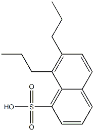7,8-ジプロピル-1-ナフタレンスルホン酸 化学構造式