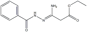 3-Amino-3-(2-benzoylhydrazono)propionic acid ethyl ester,,结构式