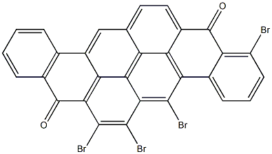 1,5,6,7-Tetrabromo-8,16-pyranthrenedione Structure