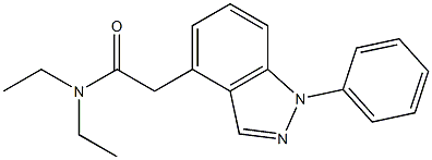 1-Phenyl-4-[[(diethylamino)carbonyl]methyl]-1H-indazole Struktur
