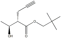 (2S,3S)-3-Hydroxy-2-(2-propynyl)butyric acid 2,2-dimethylpropyl ester Structure