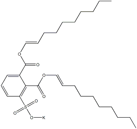 3-(Potassiosulfo)phthalic acid di(1-decenyl) ester Structure