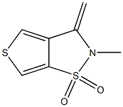 2,3-Dihydro-2-methyl-3-methylenethieno[3,4-d]isothiazole 1,1-dioxide Struktur