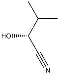 (2R)-2-ヒドロキシ-3-メチルブチロニトリル 化学構造式