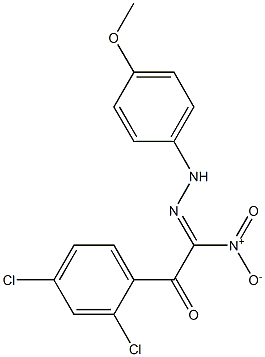 (2Z)-2-Nitro-2-[2-(4-methoxyphenyl)hydrazono]-1-(2,4-dichlorophenyl)ethane-1-one|