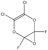 2,3-Dihydro-2,3-epoxy-2,3-difluoro-5,6-dichloro-1,4-dioxin Structure