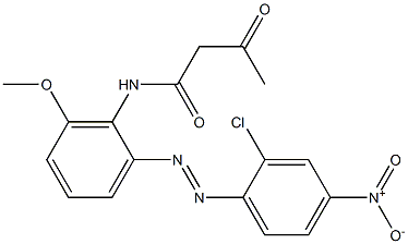 2-Acetyl-2'-(2-chloro-4-nitrophenylazo)-6'-methoxyacetanilide