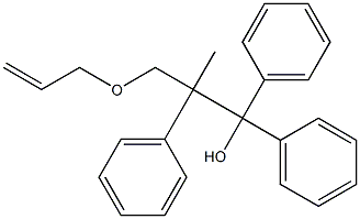 2-Allyloxymethyl-1,1,2-triphenyl-1-propanol,,结构式