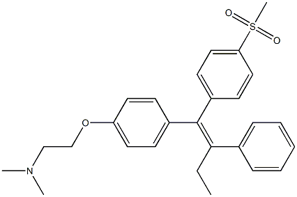 (Z)-1-[4-[2-(Dimethylamino)ethoxy]phenyl]-1-(4-(methylsulfonyl)phenyl)-2-phenyl-1-butene|