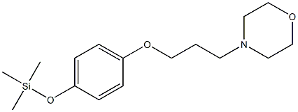 4-[3-(4-Trimethylsilyloxyphenoxy)propyl]morpholine Structure