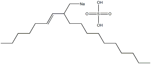  Sulfuric acid 2-(1-heptenyl)dodecyl=sodium ester salt