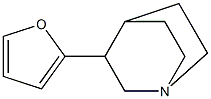 3-(2-フリル)キヌクリジン 化学構造式