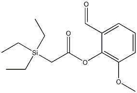 Triethylsilylacetic acid 2-formyl-6-methoxyphenyl ester