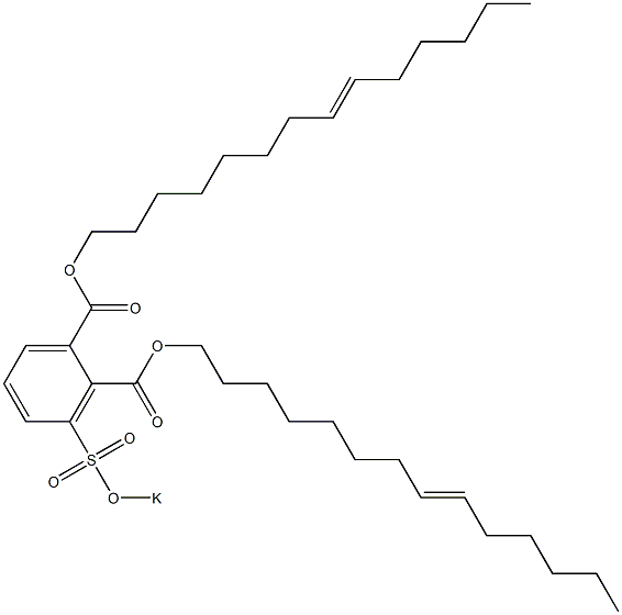 3-(Potassiosulfo)phthalic acid di(8-tetradecenyl) ester