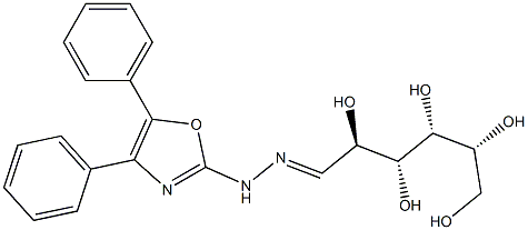 D-Mannose (4,5-diphenyloxazol-2-yl)hydrazone,,结构式