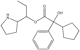 Cyclopentylphenylglycolic acid 1-ethyl-2-pyrrolidinylmethyl ester