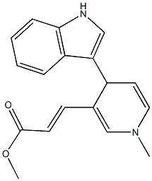 3-[[4-(1H-Indol-3-yl)-1,4-dihydro-1-methylpyridin]-3-yl]acrylic acid methyl ester 结构式