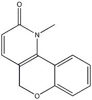 1,5-Dihydro-1-methyl-2H-[1]benzopyrano[4,3-b]pyridin-2-one Structure