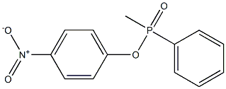 メチルフェニルホスフィン酸p-ニトロフェニル 化学構造式