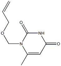 1-(2-Propenyloxymethyl)-6-methyluracil Struktur