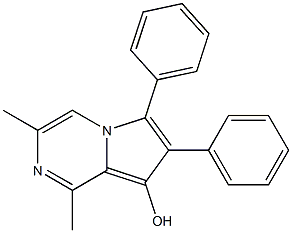 1,3-Dimethyl-6,7-diphenylpyrrolo[1,2-a]pyrazin-8-ol 结构式