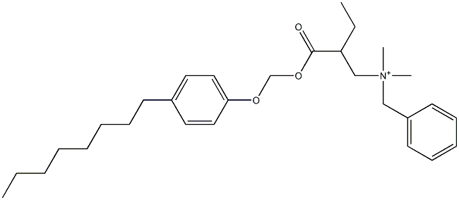 N,N-Dimethyl-N-benzyl-N-[2-[[(4-octylphenyloxy)methyl]oxycarbonyl]butyl]aminium