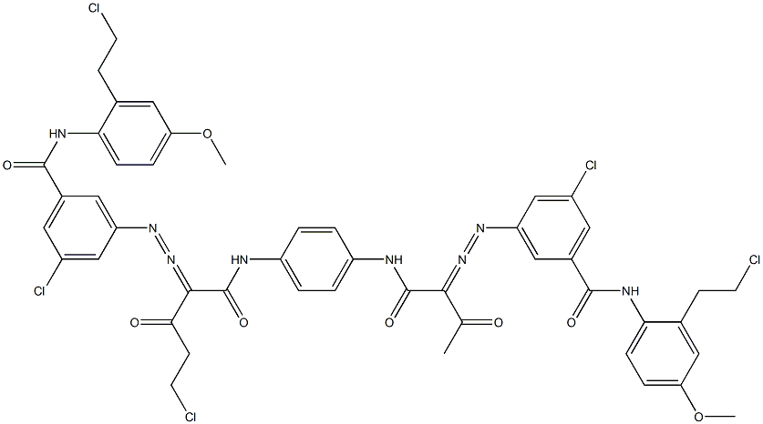 3,3'-[2-(Chloromethyl)-1,4-phenylenebis[iminocarbonyl(acetylmethylene)azo]]bis[N-[2-(2-chloroethyl)-4-methoxyphenyl]-5-chlorobenzamide]