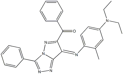 (7E)-7-[[2-Methyl-4-(diethylamino)phenyl]imino]-6-benzoyl-3-phenyl-7H-pyrazolo[5,1-c]-1,2,4-triazole