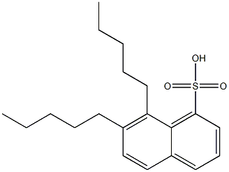 7,8-Dipentyl-1-naphthalenesulfonic acid Structure