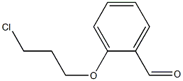 2-[(3-クロロプロピル)オキシ]ベンズアルデヒド 化学構造式