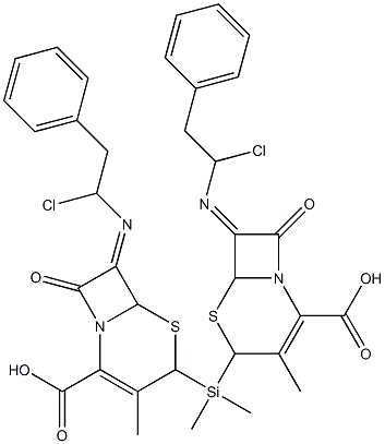 Bis[7-(1-chloro-2-phenylethylimino)-3-methyl-8-oxo-5-thia-1-azabicyclo[4.2.0]oct-2-ene-2-carboxylic acid]dimethylsilanediyl ester