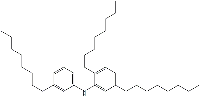 3-Octylphenyl 2,5-dioctylphenylamine Struktur