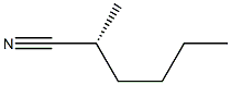 [R,(-)]-2-メチルヘキサンニトリル 化学構造式