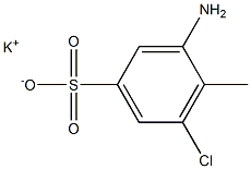 3-Amino-5-chloro-4-methylbenzenesulfonic acid potassium salt,,结构式