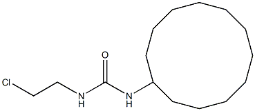 1-(2-クロロエチル)-3-シクロドデシル尿素 化学構造式