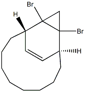 (1S,10S)-11,13-Dibromotricyclo[8.3.2.011,13]pentadec-14-ene Struktur