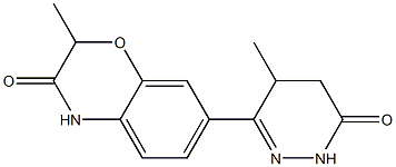 2-Methyl-7-[(1,4,5,6-tetrahydro-4-methyl-6-oxopyridazin)-3-yl]-4H-1,4-benzoxazin-3(2H)-one