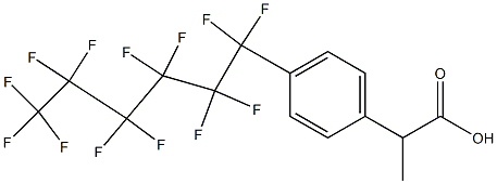  2-[4-(Tridecafluorohexyl)phenyl]propanoic acid