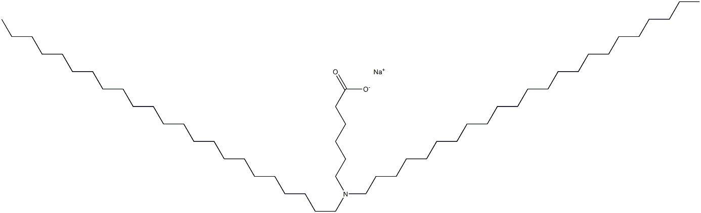 6-(Ditricosylamino)hexanoic acid sodium salt 结构式