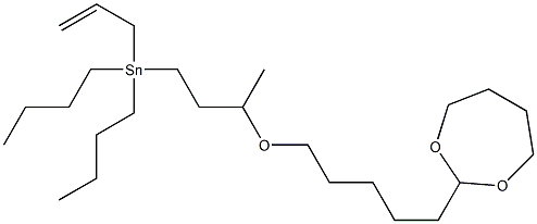 3-[5-(1,3-Dioxepan-2-yl)pentyloxy]allyltributylstannane Struktur