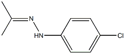 Acetone 4-chlorophenyl hydrazone Struktur