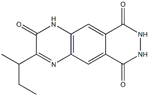 3-(1-Methylpropyl)pyridazino[4,5-g]quinoxaline-2,6,9(1H,7H,8H)-trione Struktur