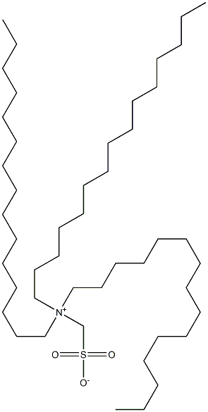 N,N-ジペンタデシル-N-スルホナトメチル-1-ペンタデカンアミニウム 化学構造式