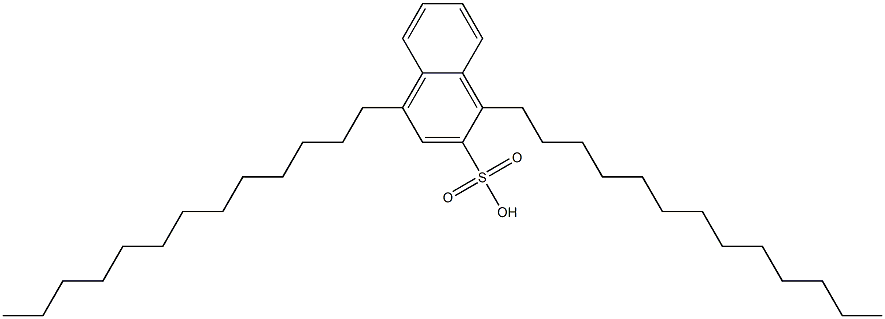 1,4-Ditridecyl-2-naphthalenesulfonic acid,,结构式